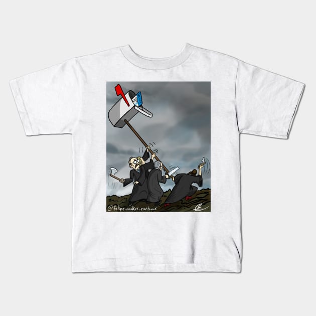 Iwo Jima Mail Ballots Kids T-Shirt by Felipe.Makes.Cartoons